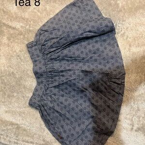 Tea Blue Patterned Skirt